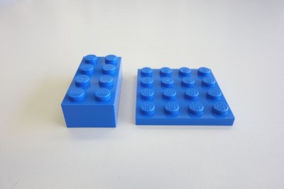 レゴジャンボブロック 2×4赤色２個セット+belloprint.com